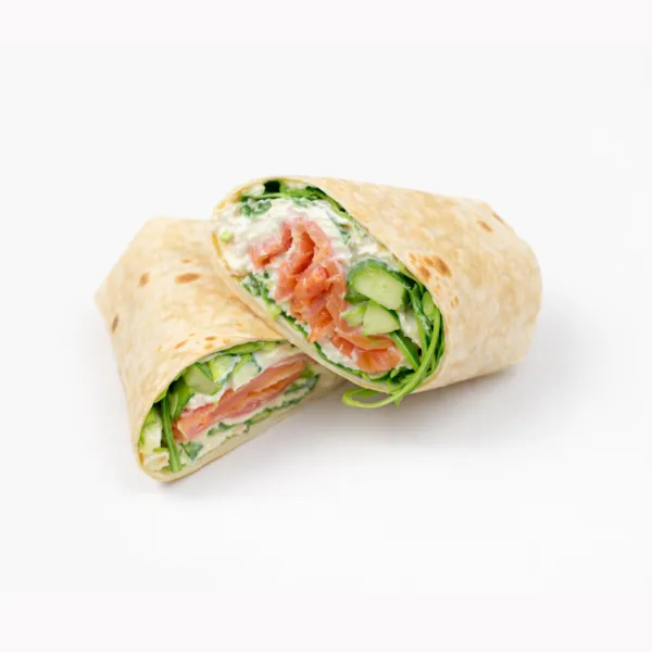 Tortilla z łososiem