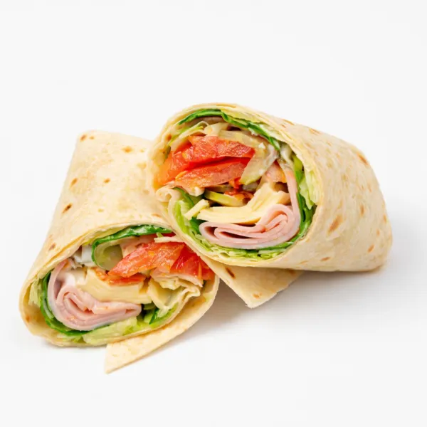 Tortilla z szynką i serem