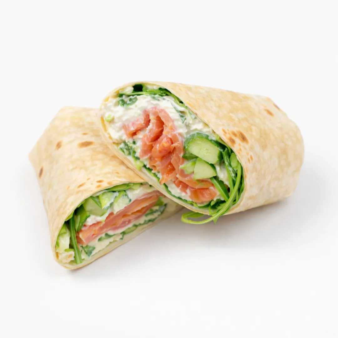 Tortilla z łososiem