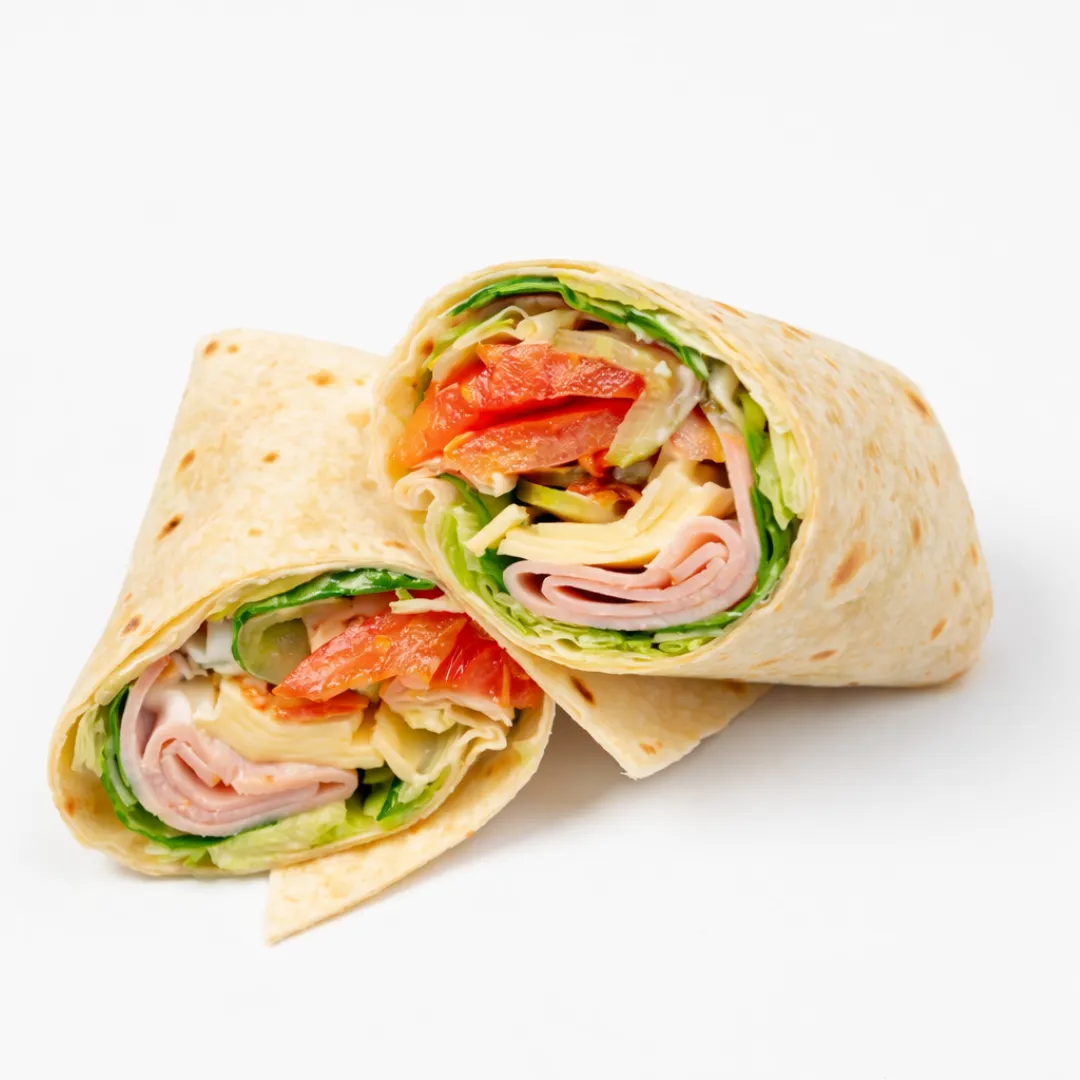 Tortilla z szynką i serem